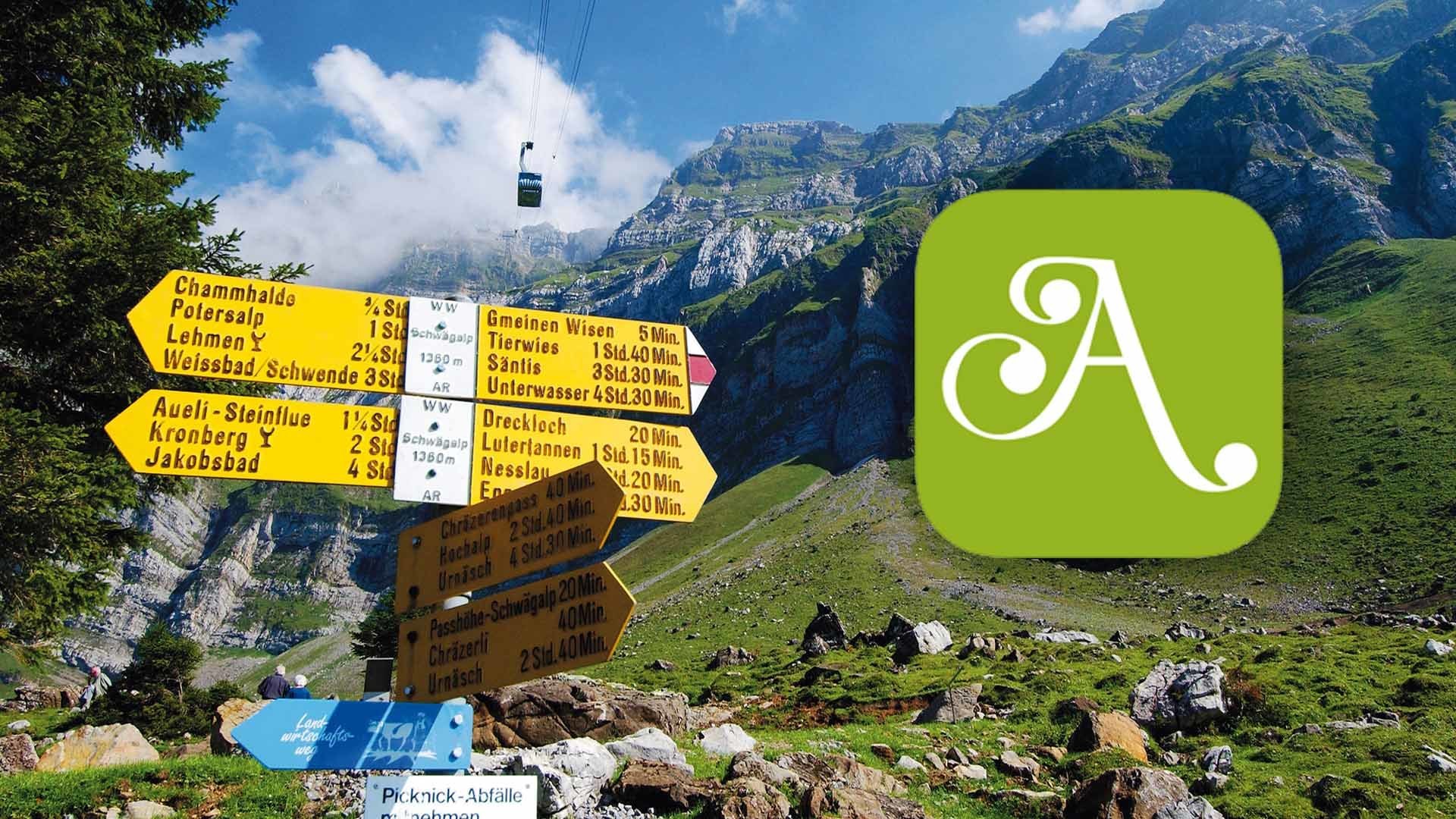 Appenzellerland Tourismus lanciert Wegweiser-App