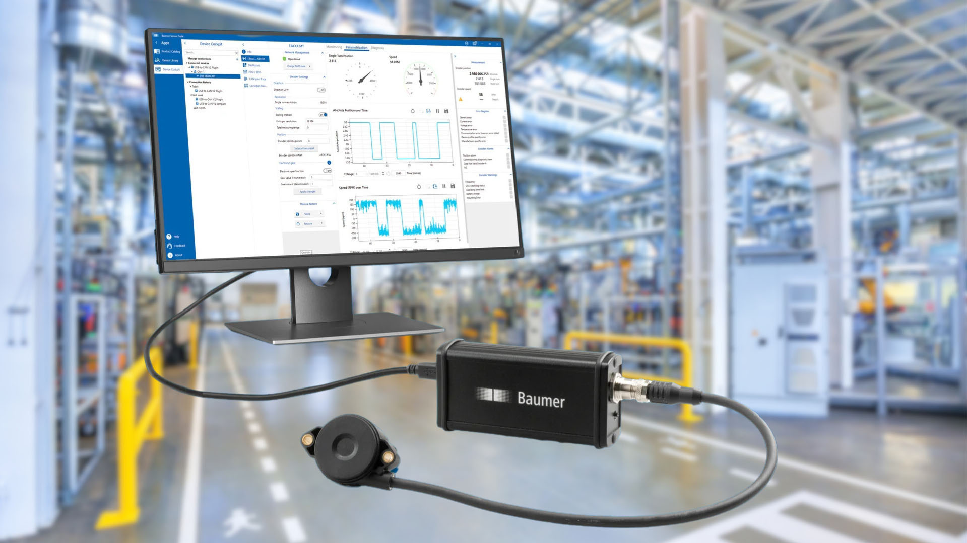 Baumer-Software beschleunigt jetzt auch das Drehgeber-Engineering