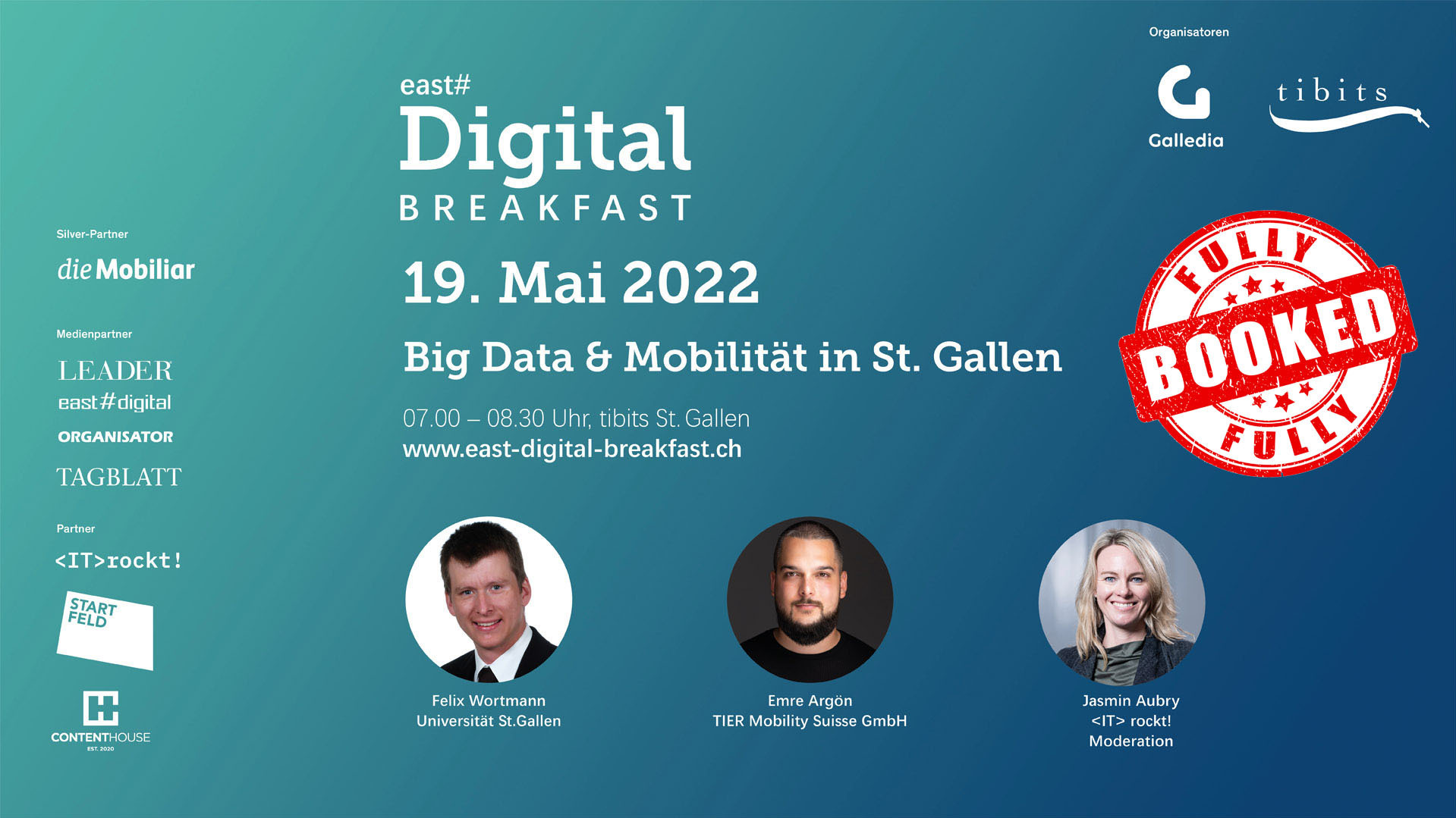 Das nächste east#digital Breakfast ist ausgebucht