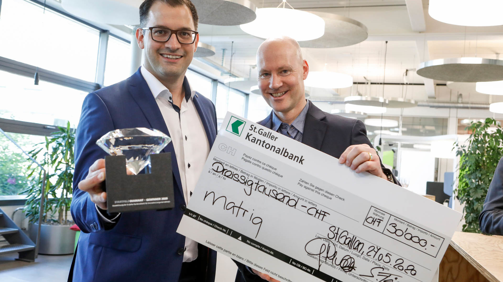 Matriq gewinnt den Startfeld Diamant 2020
