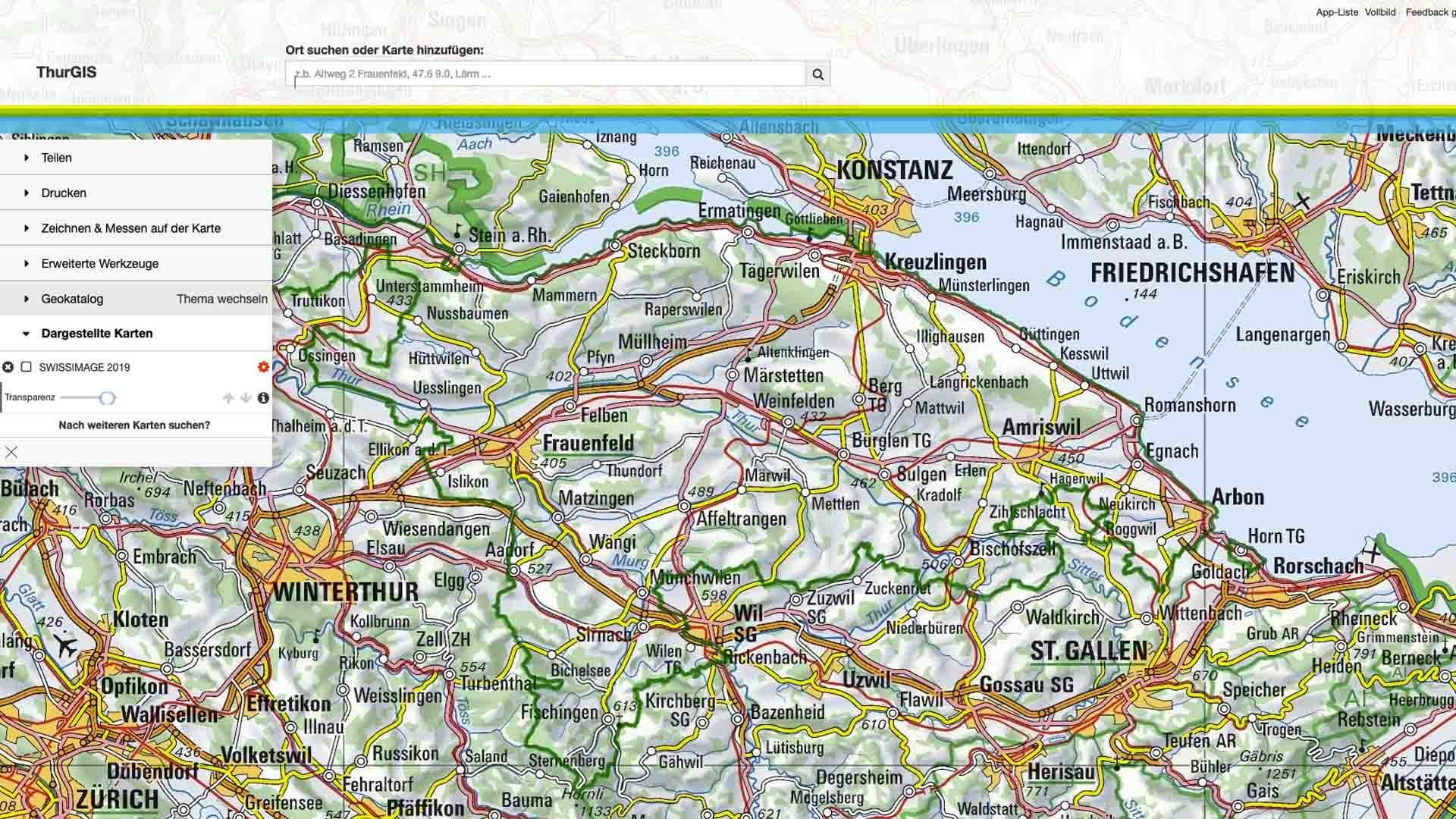 Neues Orthofoto SWISSIMAGE verfügbar