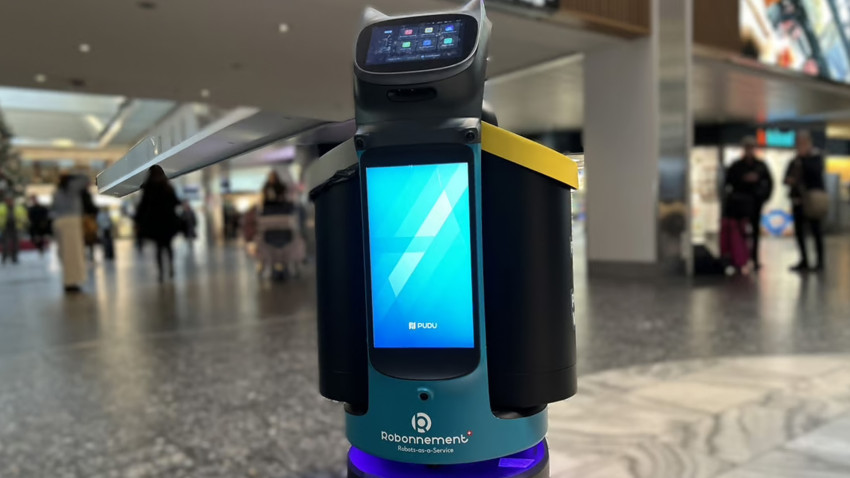 Rheintaler Abfallroboter im Testeinsatz am Flughafen