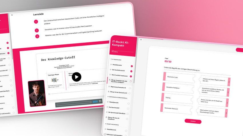 <IT>rockt! und KI-Studio lancieren Onlinekurs für KI-Einsteiger